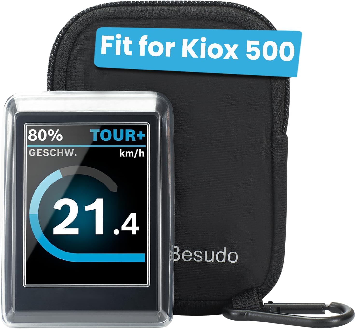 Besudo Proteggi Schermo Per Bosch Kiox 500 - Custodia Impermeabile, Antigraffio, Per Display E-Bike, Modello L046-K - Foto 6