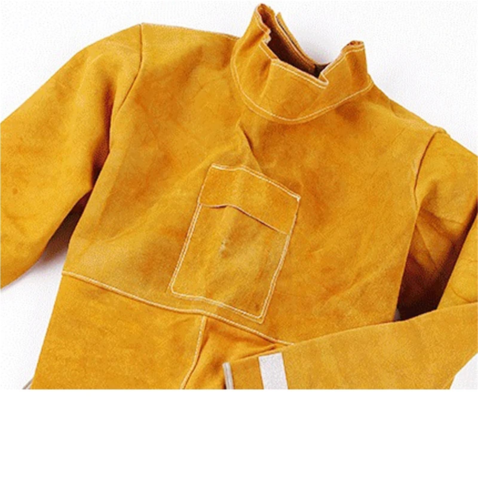 Welding Protective Clothing | Leather Overalls Fire-retardant Anti-fire Welding Clothing Anti-wear Clothes