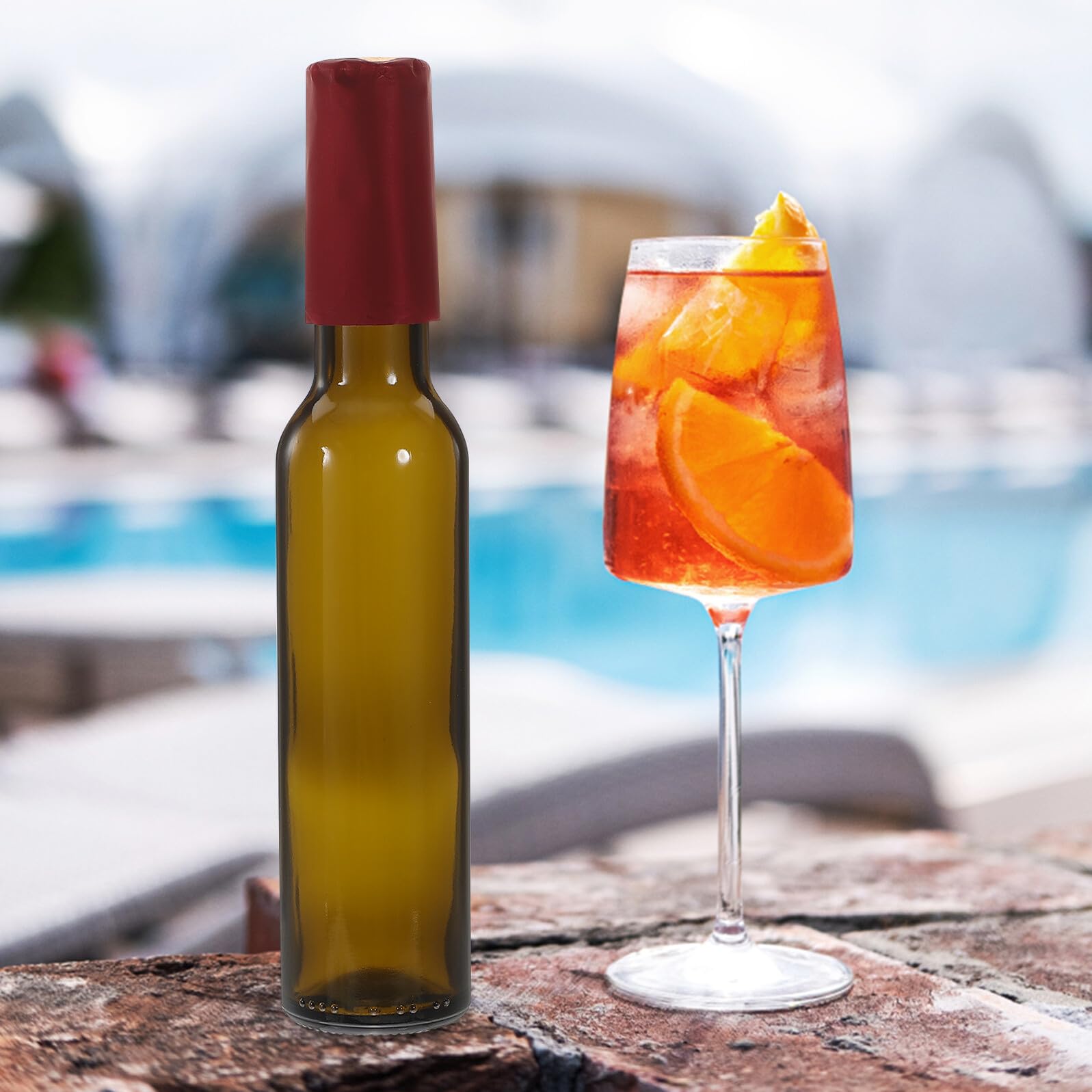 3pezzi Bottiglie di Vetro Vuote per Vino Bottiglie di Vino in Vetro Riutilizzabili Decorative Multifunzionali per Conservazione Bevande e Fiori