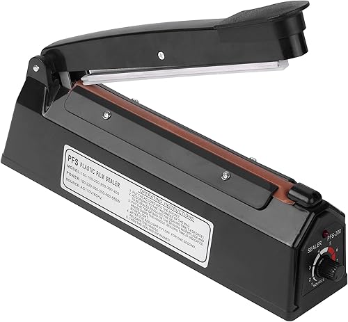 Miniatura 8 de Sellador térmico por impulso de 8 pulgadas, máquina de sellado térmico manual de bolsas de polietileno, selladora térmica para bolsas de plástico,