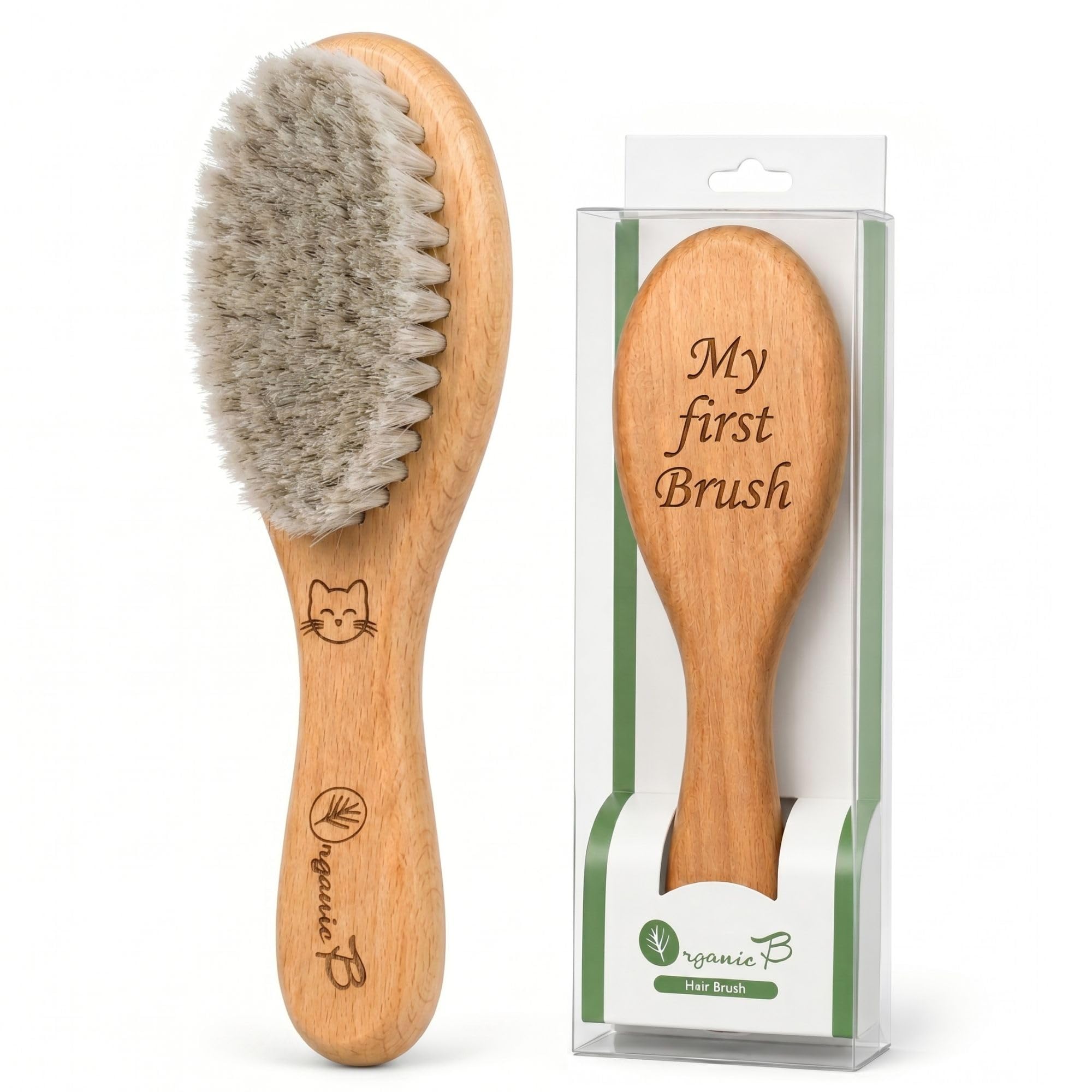 Organic B Baby Hair Brush | Baby Hair Brush 6-12 Months | Hair Brush with Nylon Bristles for Baby Hair Grooming | Perfect Scalp Grooming Hairbrush Comb for Kids - Pack of 1-image-16