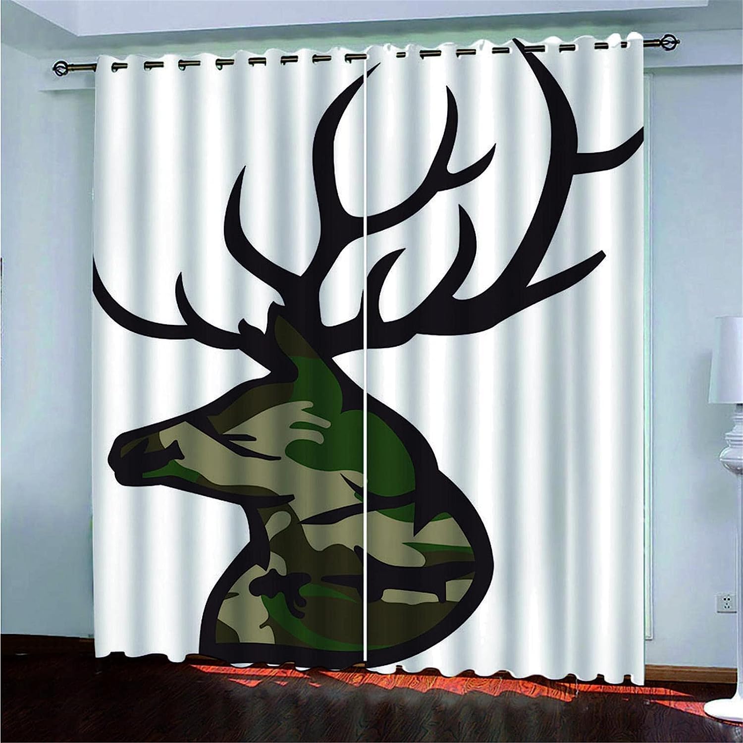 Rideaux enfant wapiti anti froid pour réduire le bruit de la rue