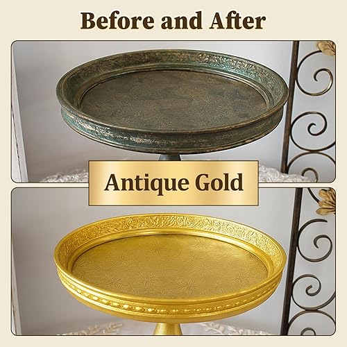 Miniatura 9 de CIONIA Pintura acrílica metálica, pintura de hojas de oro para artes y manualidades, decoración del hogar, decoración de pared, a base de agua, no