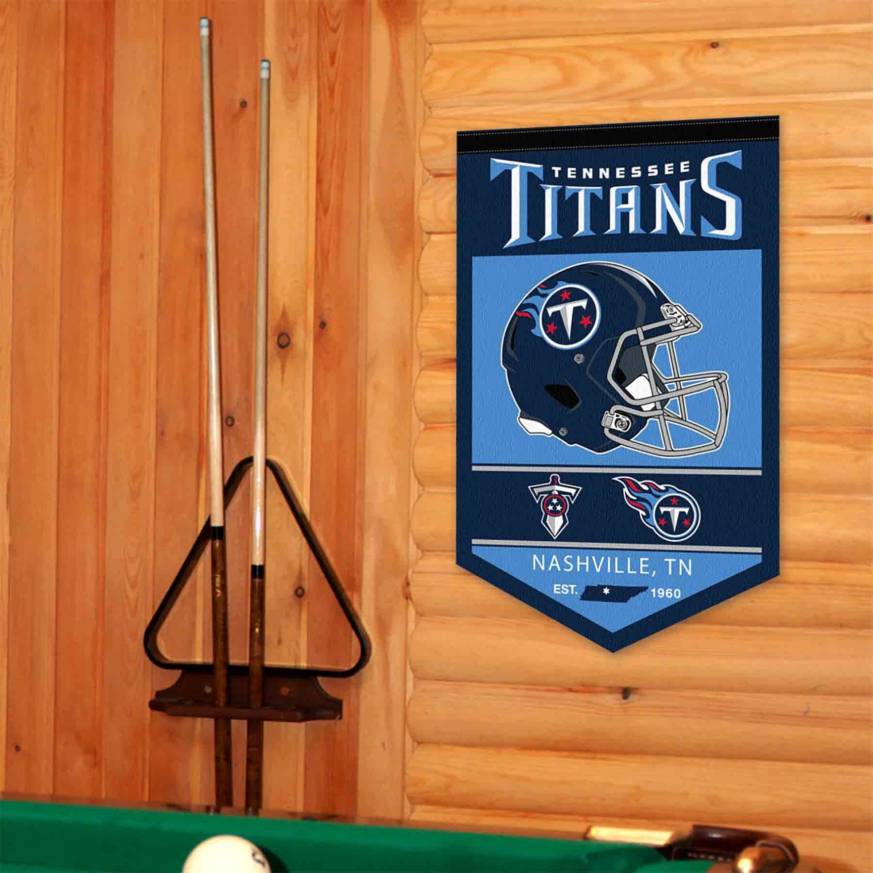 WinCraft Tennessee Titans Heritage History Banner Pennant