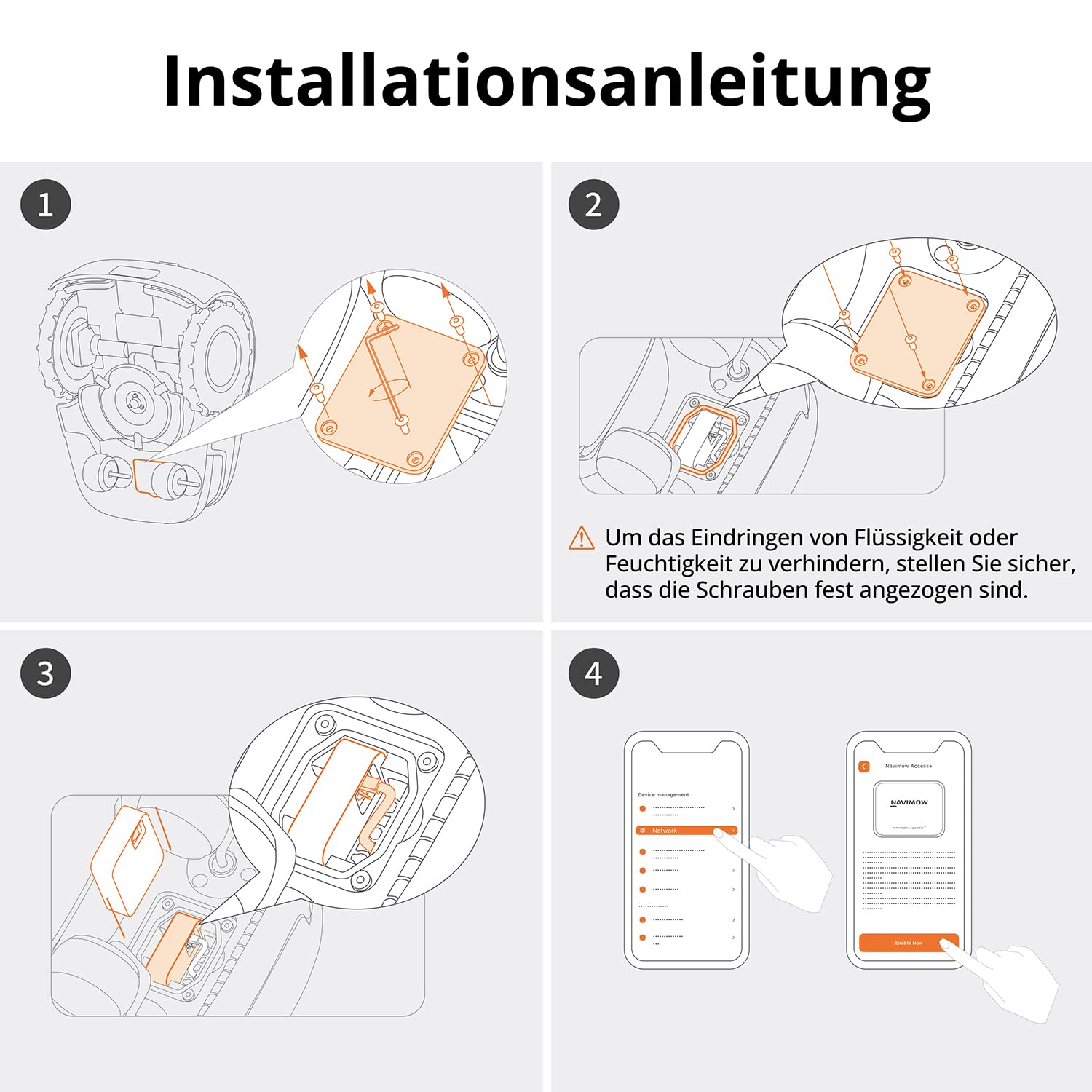 Segway Navimow Access+ 4G Modul, Notwendig für 4G Konnektivität und Diebstahlschutz, Zubehör für Mähroboter Navimow i105E, i108E