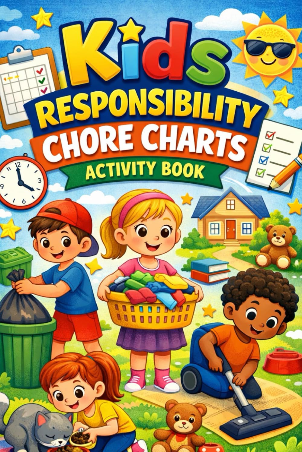 Kids Responsibility & Chore Charts Bundl: A Fun and Easy Guide to Building Good Habits for Kids