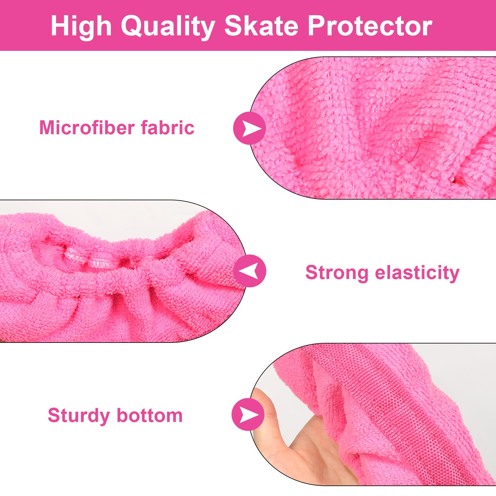 Copri Lama per Pattini da Ghiaccio, 1 Paio Protezioni per Lame per Pattini da Ghiaccio Calze Elastiche per Pattini, Accessori per Pattini da Ghiaccio Proteggi per Lame per Pattini da Hockey