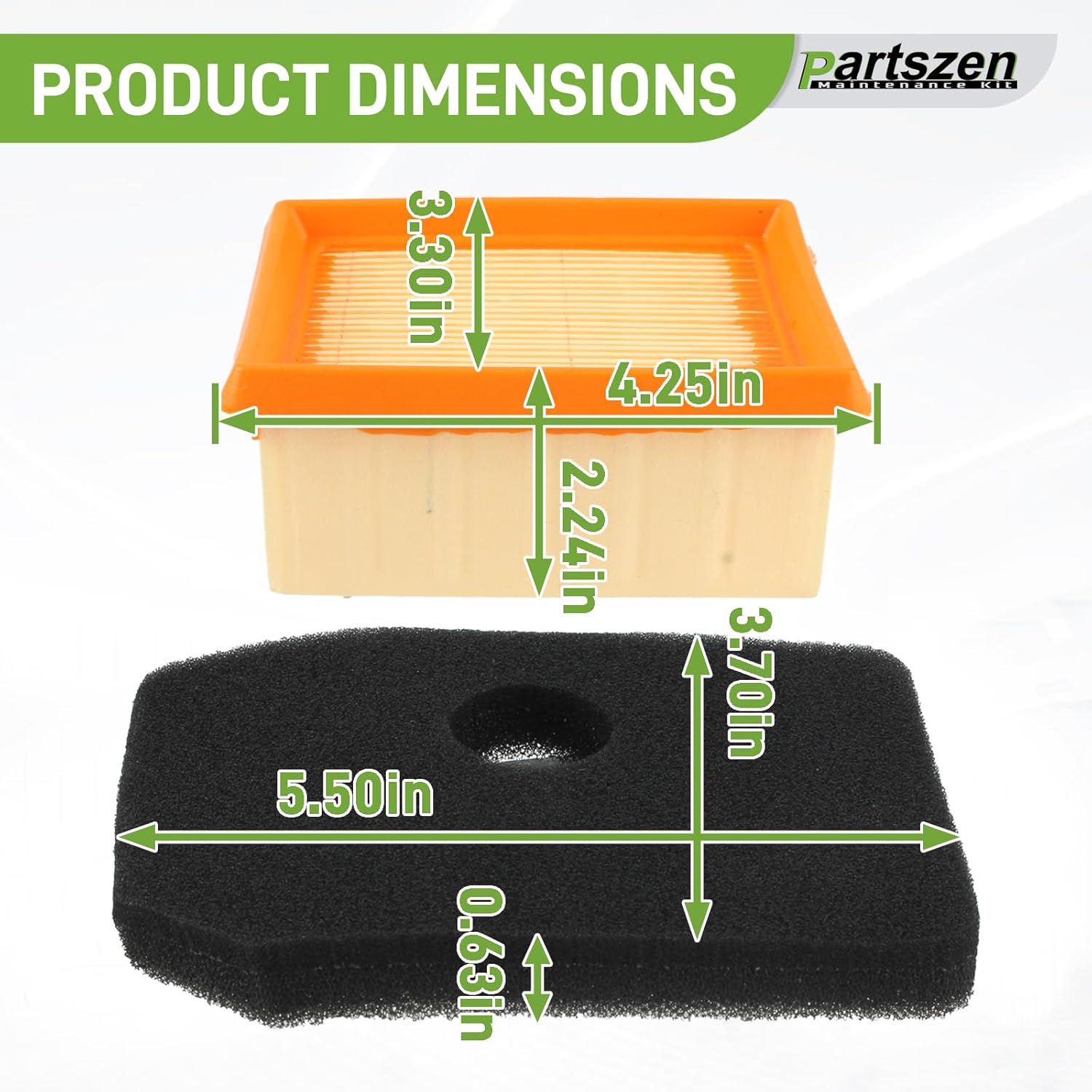 391173010 Air Filter for Dolmar 394173010 for Wacker 0108076 0108077 0159441 0204330