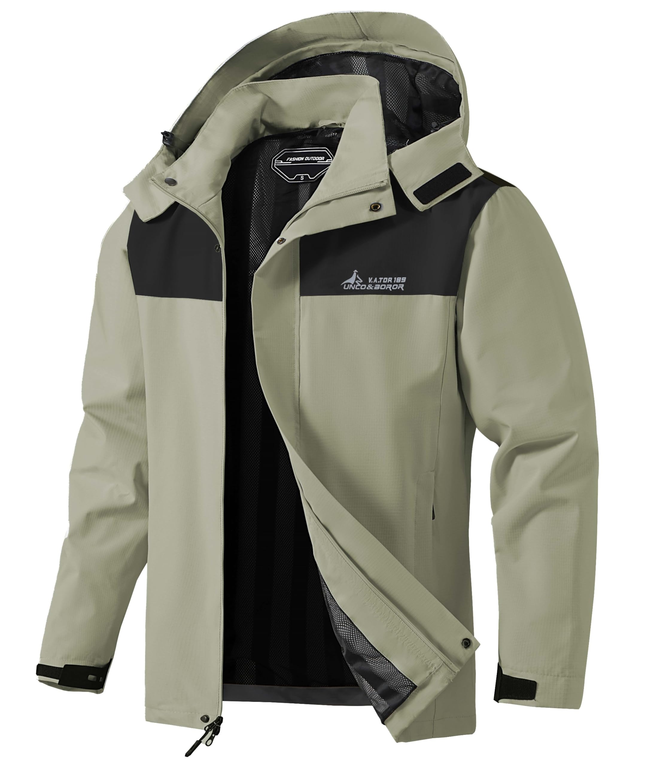 Mens Lightweight Waterproof Hooded Rain Jackets Casual Fall Spring Big and Tall Jacket Raincoat Windbreaker Outdoor Gear