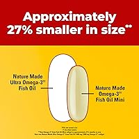 Vista 4 de Nature Made Extra Strength Aceite de Pescado Sin Eructos Omega 3 Suplementos 1400 mg Minis, Aceite de Pescado Omega 3 como Ésteres de Etilo