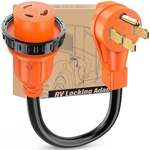 Miniatura 79 de Nilight - 50033R Adaptador de enchufe RV de 18 pulgadas, 50 amperios a 30 amperios, adaptador eléctrico de Dogbone de alta resistencia con mango 115G