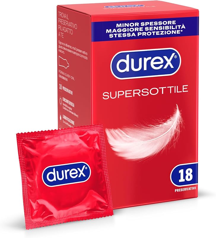 Durex SuperSottile Regular, 18 preservativi