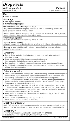 Miniatura 3 de VCF Aplicadores de gel anticonceptivo vaginal precargados con espermicida, 3 cajas de 10 previene el embarazo, el nonoxinol-9 mata el esperma al