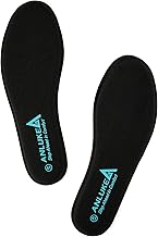 Memory Foam Insoles for Men & Women - Replacement Cushion Shoe Inserts for Work Boots, Running Shoes, Hiking, Sneakers & Loafers - Shock Absorbing Support for Foot Pain Relief & All-Day Comfort Black