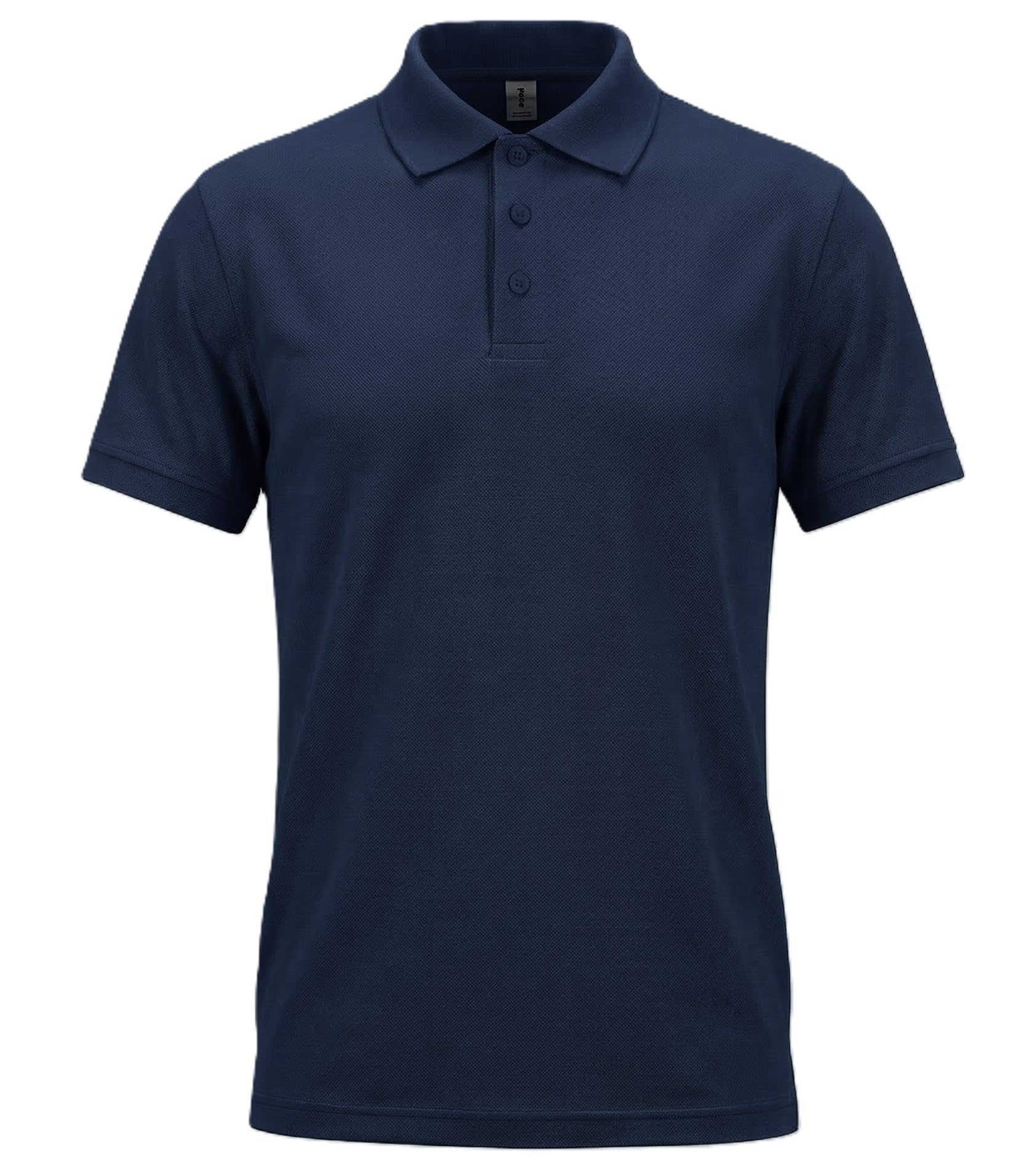 TONY BACKER Polo Uomo Manica Corta 100% Cotone Tinta Unita 8300