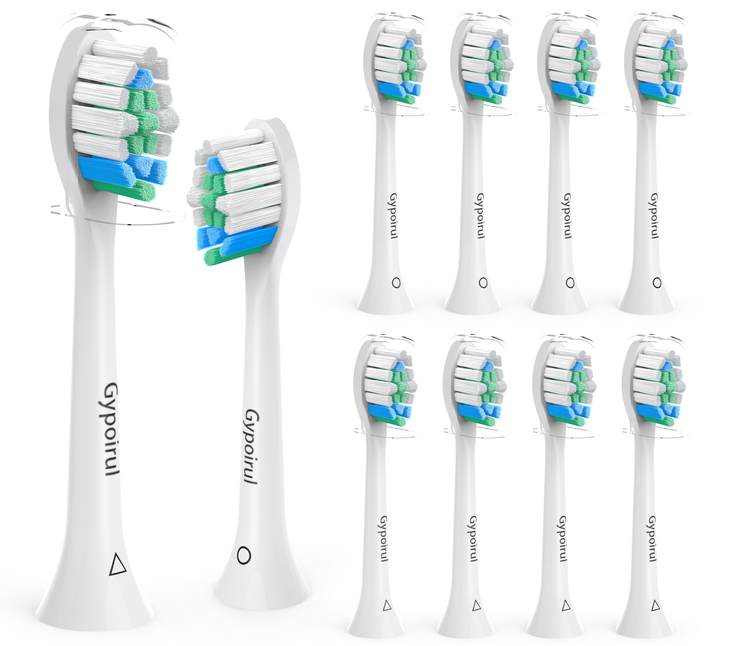 Cabezales de repuesto para cepillo de dientes Philips Sonicare, paquete de 10, cabezal de cepillo eléctrico para C3 C2 C1 4100 5100 6100 HX9023 G2 W Control óptimo de placa