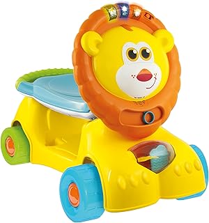 Winfun 3 in 1 Lion Ride On Scooter, Yellow/Blue