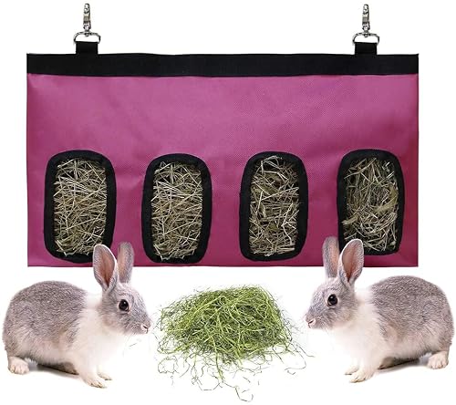 Namvo Bolsa de comedero de heno de Conejo, Almacenamiento de Alimentos de Conejo