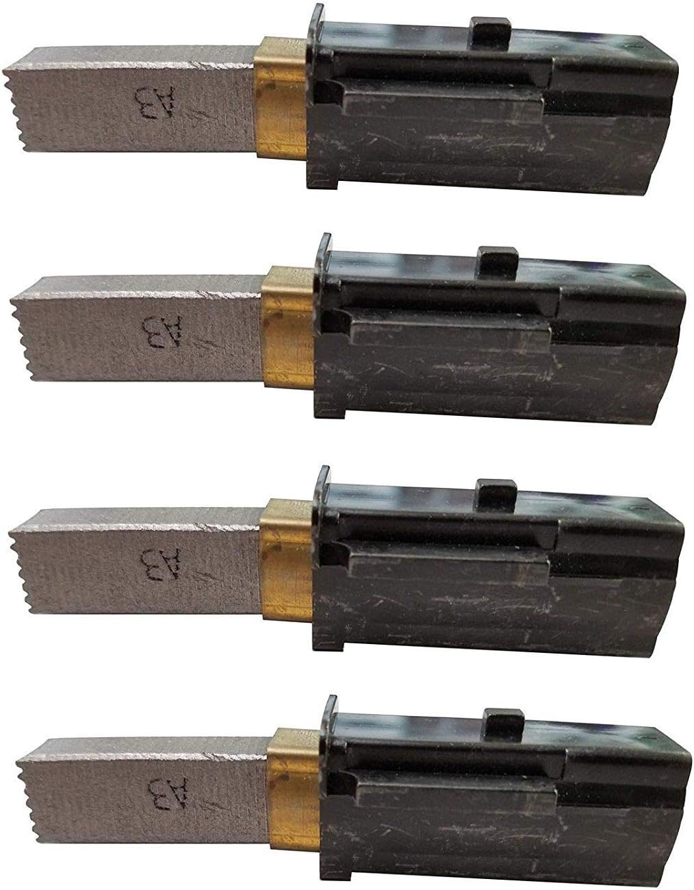 (4-Pack) Vacuum Motor Carbon Brush for Ametek Lamb 2311480, 333261, 33326-1 by blavit