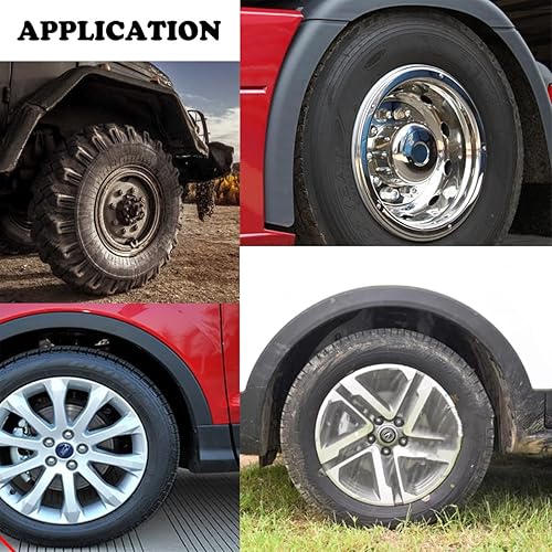 Miniatura 6 de Fender Flares - Tira de sellado de borde de rueda de 32 pies estilo T para automóvil, camión, RV, pozos de ruedas, protector de cejas de rueda de