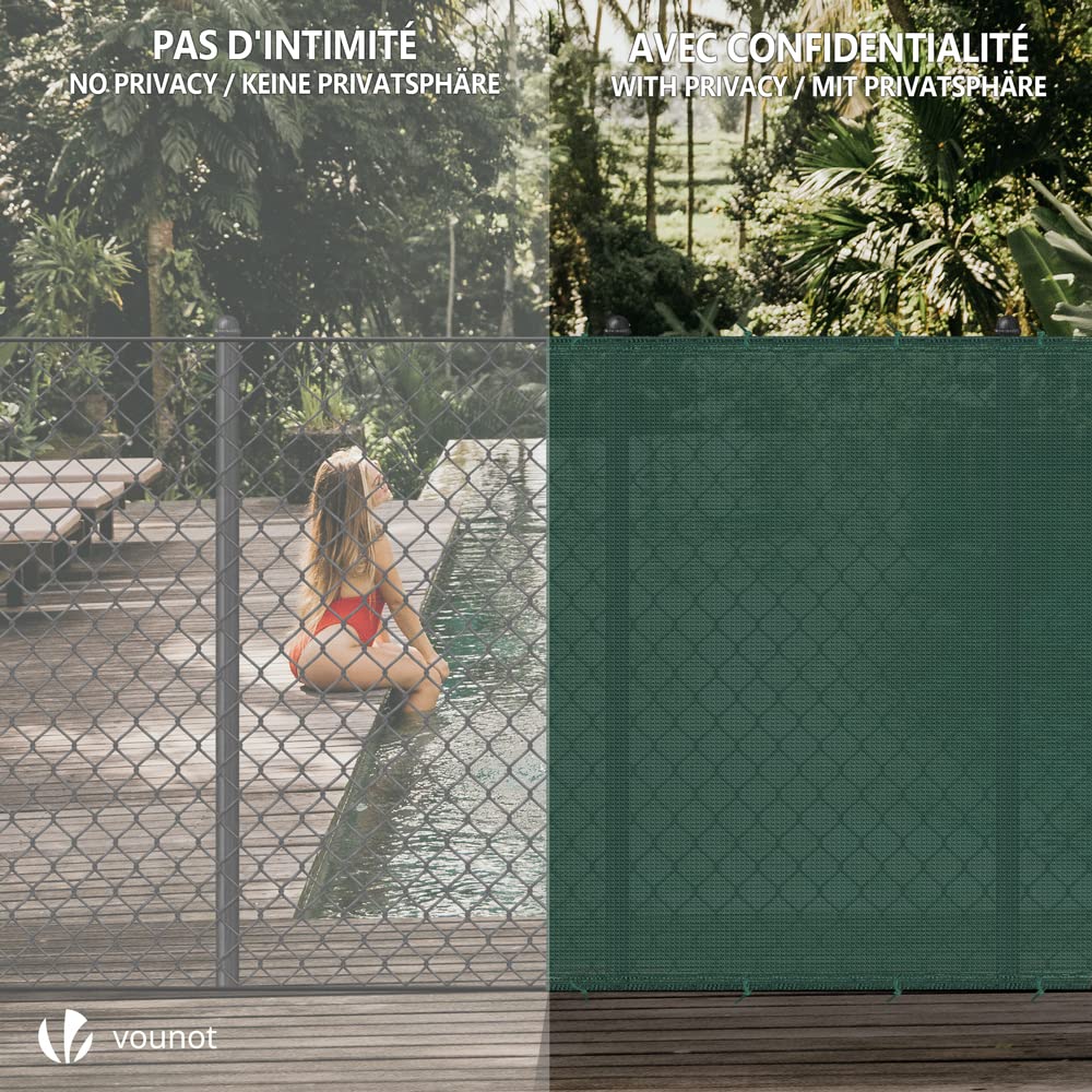 Rete Ombreggiante 1.5×10m HDPE 150 g/m² Telo Frangivista Giardino Antistrappo Antivento