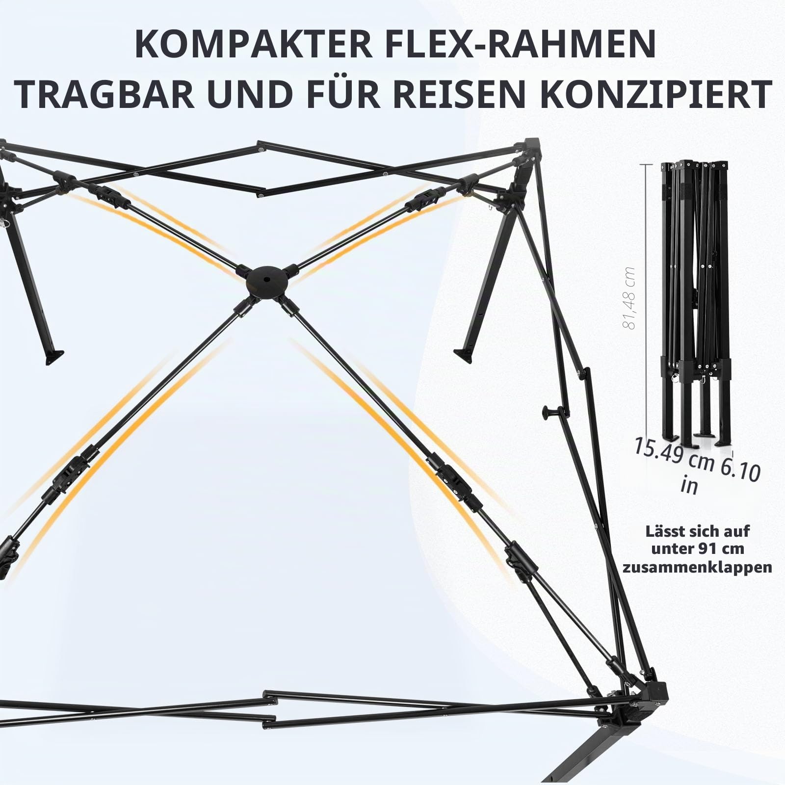 EAGLE PEAK Flex Ultra Compact Pop-Up-Umkleidekabine, tragbar, 1,2 x 1,2 m, für Pool, modische Fotoshootings oder Camping (Marineblau/Weiß)