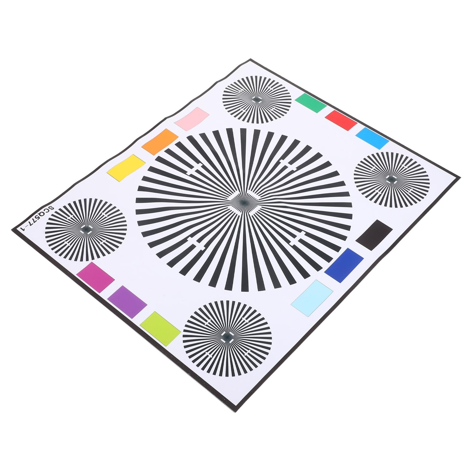 Carte de Test pour Lentilles de Caméra de Sécurité en Papier Résistant la Déformation pour Calibration Rapide et Alignement de Mise au Point en Photographie CCTV
