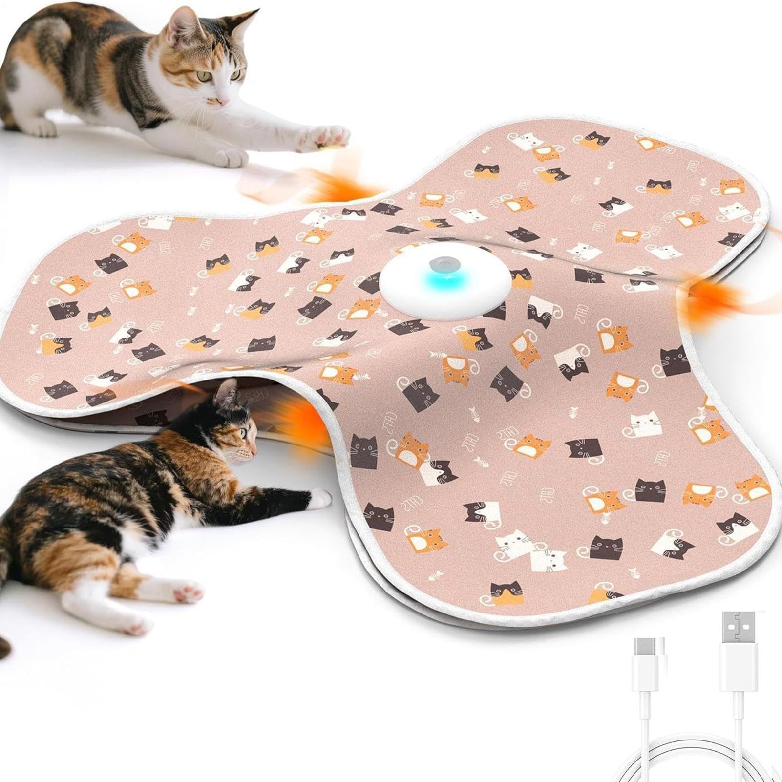 Interaktives Katzenspielzeug Leises Spiel Mit Beweglichen Versteckten