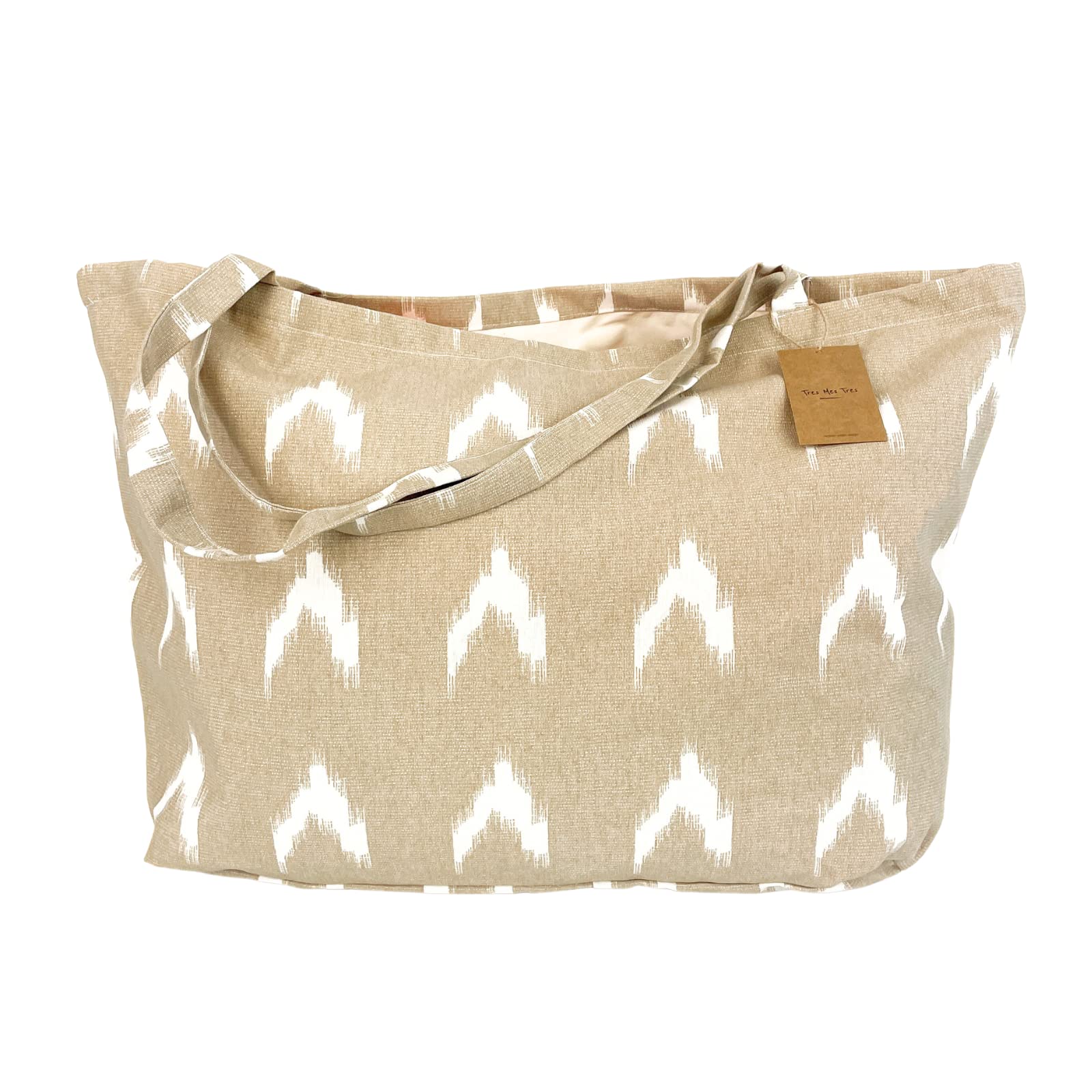 TRESMESTRES Bolsa de Playa Grande XXL Familiar - Mediterránea - 65x40cm