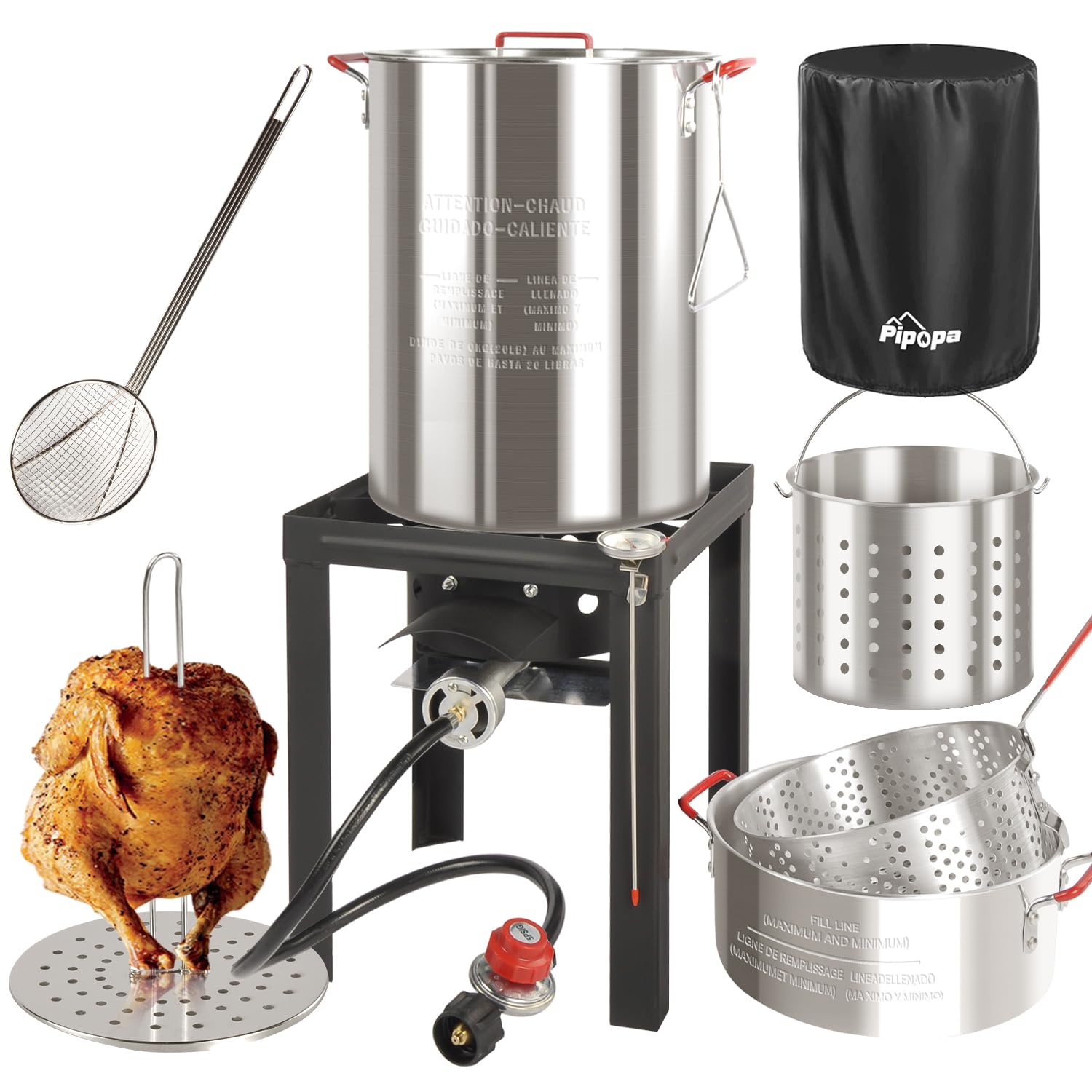 Pipopa 30QT+10QT Outdoor Fryer Kit