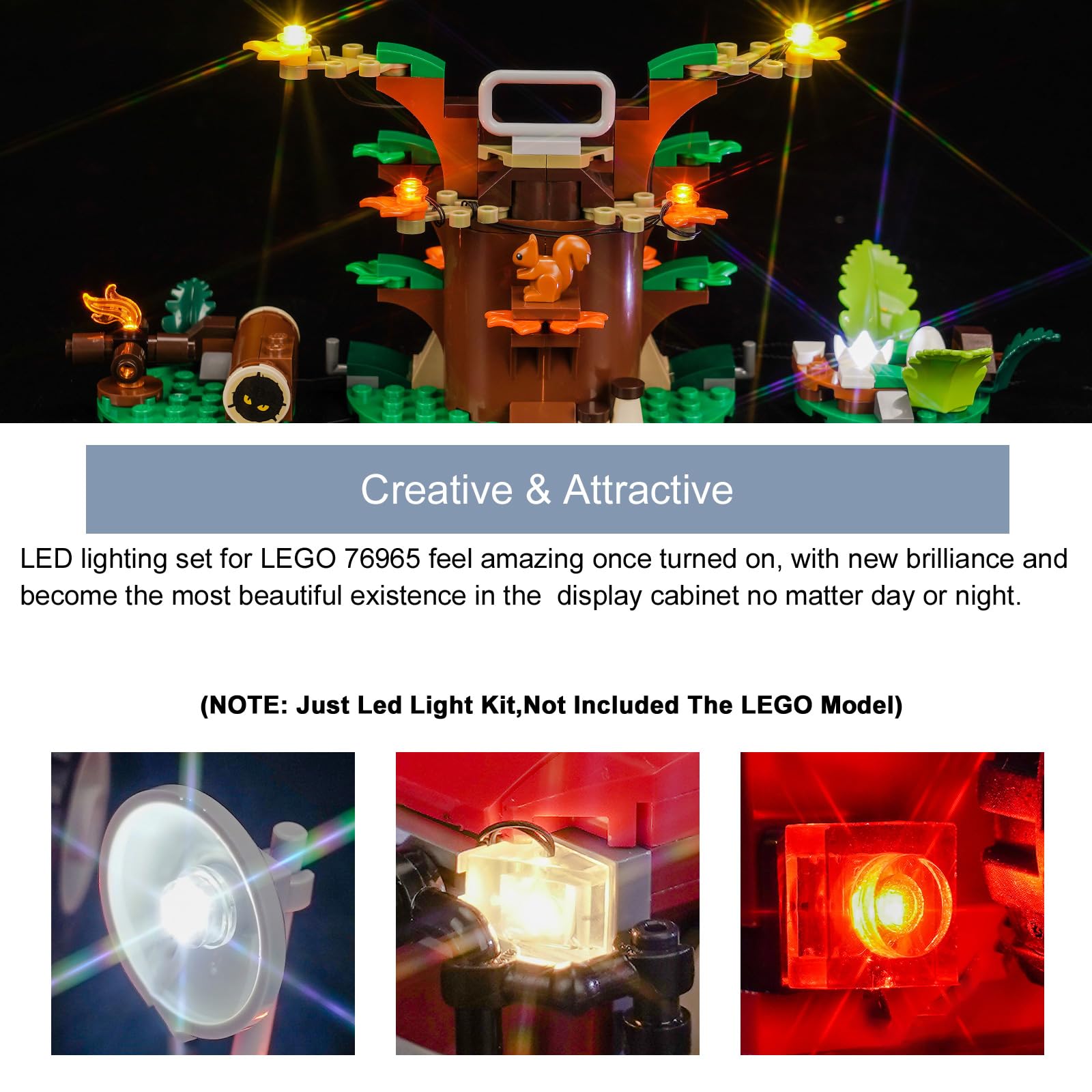 Led Light Set for Dinosaur Missions: Stegosaurus Discovery - Decoration Lighting Set for Lego Dinosaur Creativity - Image 3