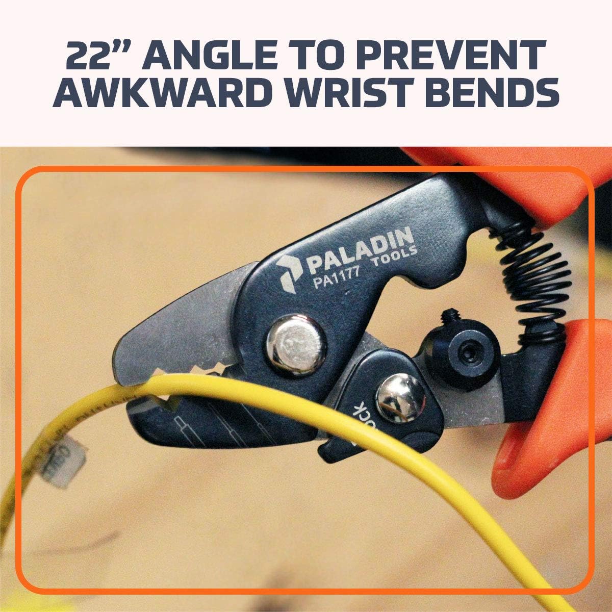 Paladin Tools PA1177 Pro-Grip 3-in-1 Fiber Optic Stripper, Professional Grade Adjustable Fiber Stripper