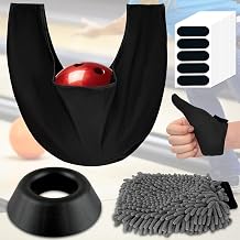 Gracefulcub Bowling Basics Accessories Set Towel, Rotating Cup, Thumb Tape | Microfiber towel for oil removal, rotating ball cup for easy cleaning, thumb tape for secure fit