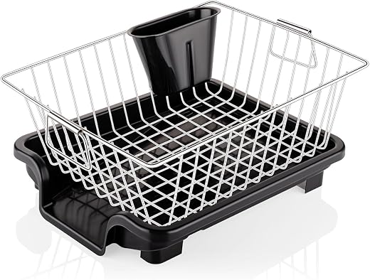 RADIANT Basket Drainer &amp; Dish Drainer Basket for Kitchen/Utensil Stand for Kitchen/Dish Drying Rack with Drainer/Bartan St...