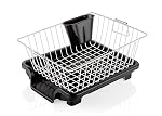 RADIANT Basket Drainer & Dish Drainer Basket for Kitchen/Utensil Stand for Kitchen/Dish Drying Rack with Drainer/Bartan Stand/Dish Rack (Stainless Steel)