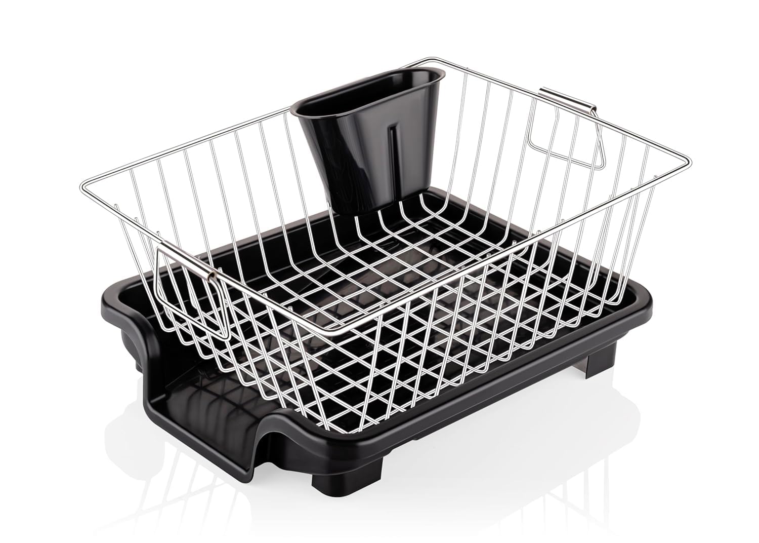 RADIANT Basket Drainer & Dish Drainer Basket for Kitchen/Utensil Stand for Kitchen/Dish Drying Rack with Drainer/Bartan Stand/Dish Rack (Stainless Steel)
