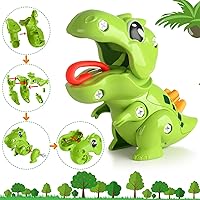 Vista 3 de Masa de dinosaurio para niños, juego de herramientas de juego para niños pequeños, juego de creaciones de cocina y juego de juguetes de bricolaje