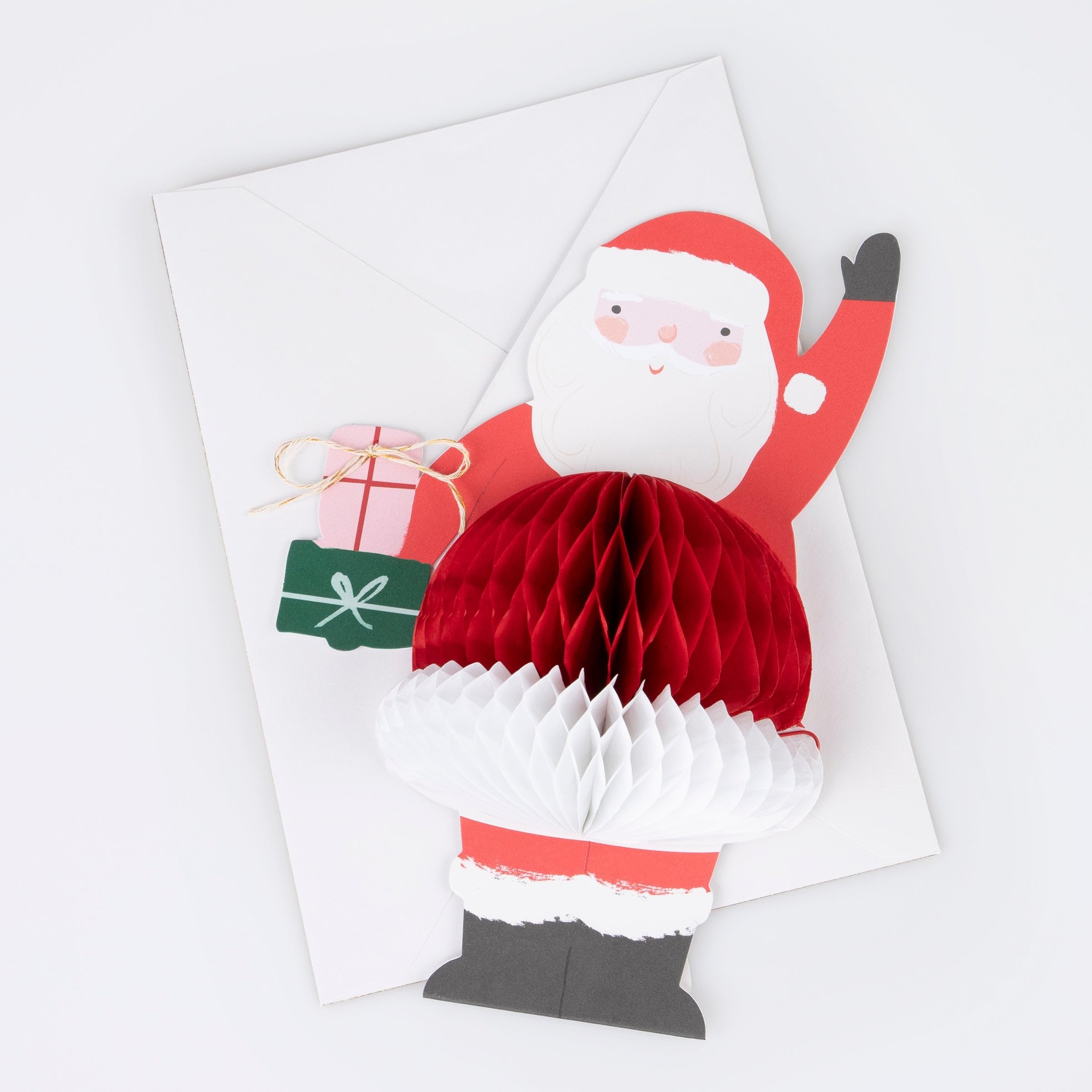 Meri Meri - Honeycomb Santa Tebrik Kartı