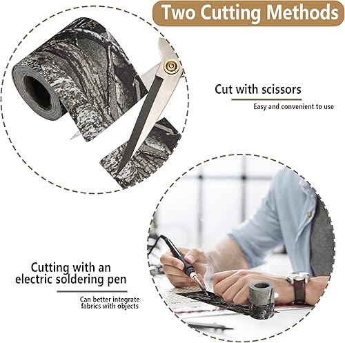 Miniatura 5 de 90 Inch Camo Silencing Tape - Self-Adhesive Camouflage Tape - Protective Fabric Camo Tape Wrap for Your Metal Hunting Gear and Accessories