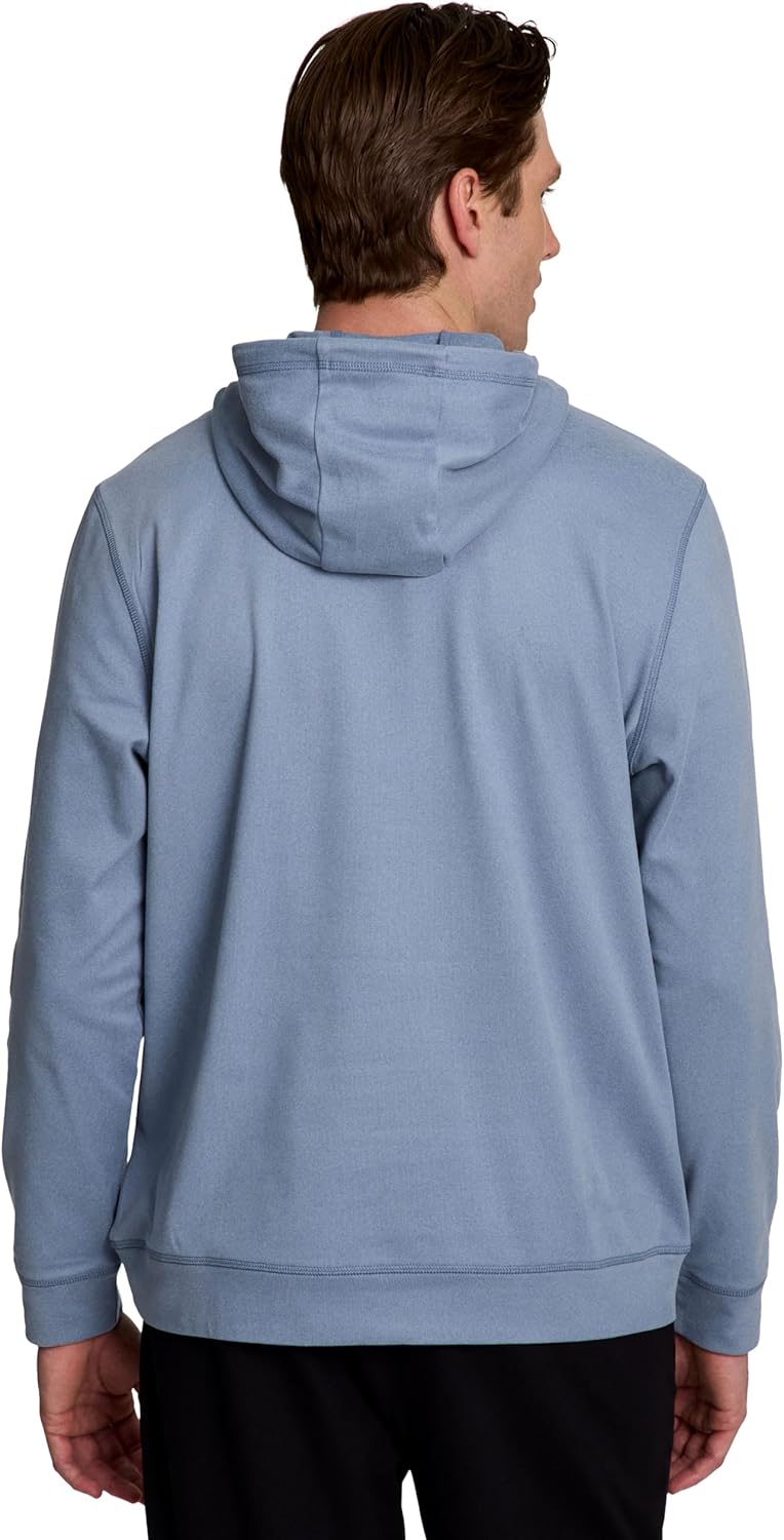 Avalanche Men's Lightweight Fleece Hoodie with Pocket Soft Fleece Sweatshirt for Men Relaxed Fit Hooded Sweatshirt for Hikin