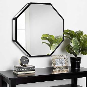 Infinity Mirror Tunnel Lamp, Changing Light, Single-Sided LED 3D Mirror Night Light, Sensory Infinity Light for Home, Desk, Living Room, Party Decoration,Octagon-19.7