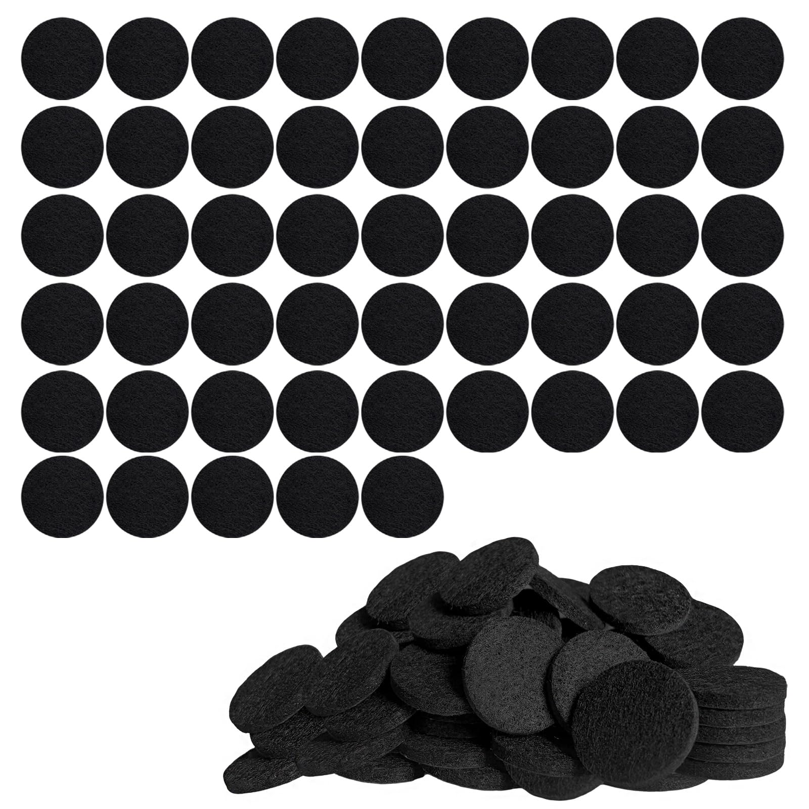 Ruojling 20Mm 50 Pcs Chair Leg Floor Protectors,Furniture Pads Floor Protectors,Felt Pads For Furniture Feet,Anti-Scratches And Reduce Noise,