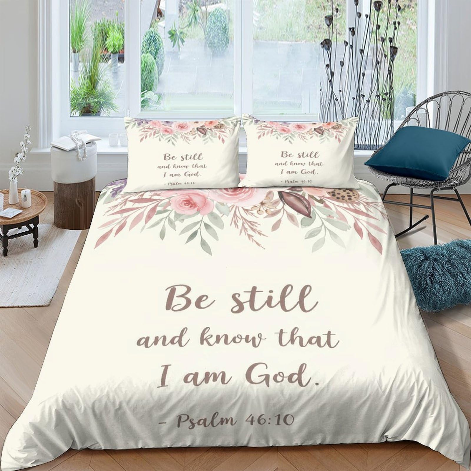 Ctjqhvkz Style-10 3D Printed Floral Quote Fitted Sheet Microfiber Soft Anti-Slip Inspirational Script Bed Cover For Bedroom Guest Room Decor Single（135X200cm）