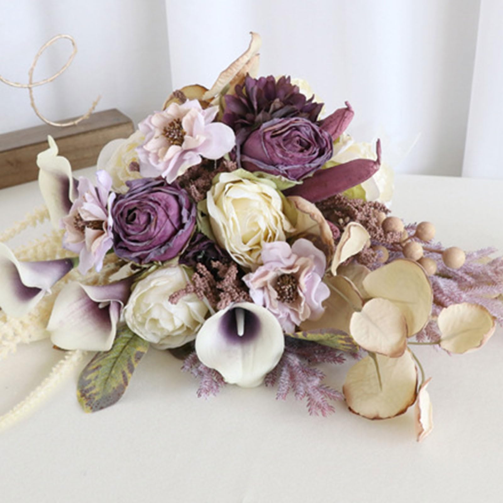 Bouquet de mariage, décoration de fête de mariage, anniversaire, Saint-Valentin, accessoires photo