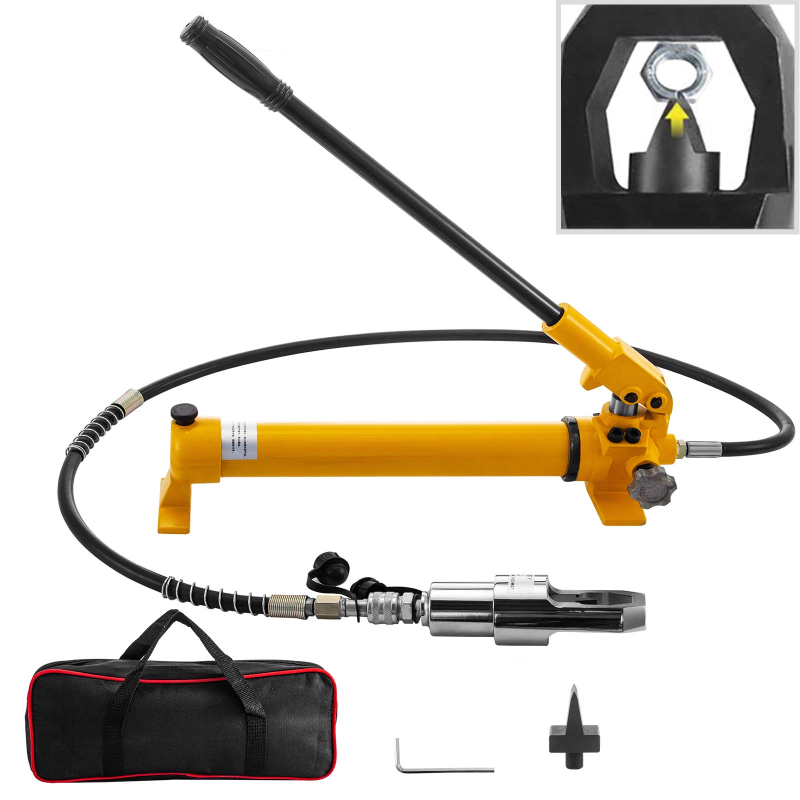 Buy Mophorn Hydraulic Nut Splitter Split Type with Pump 1846mm Nut