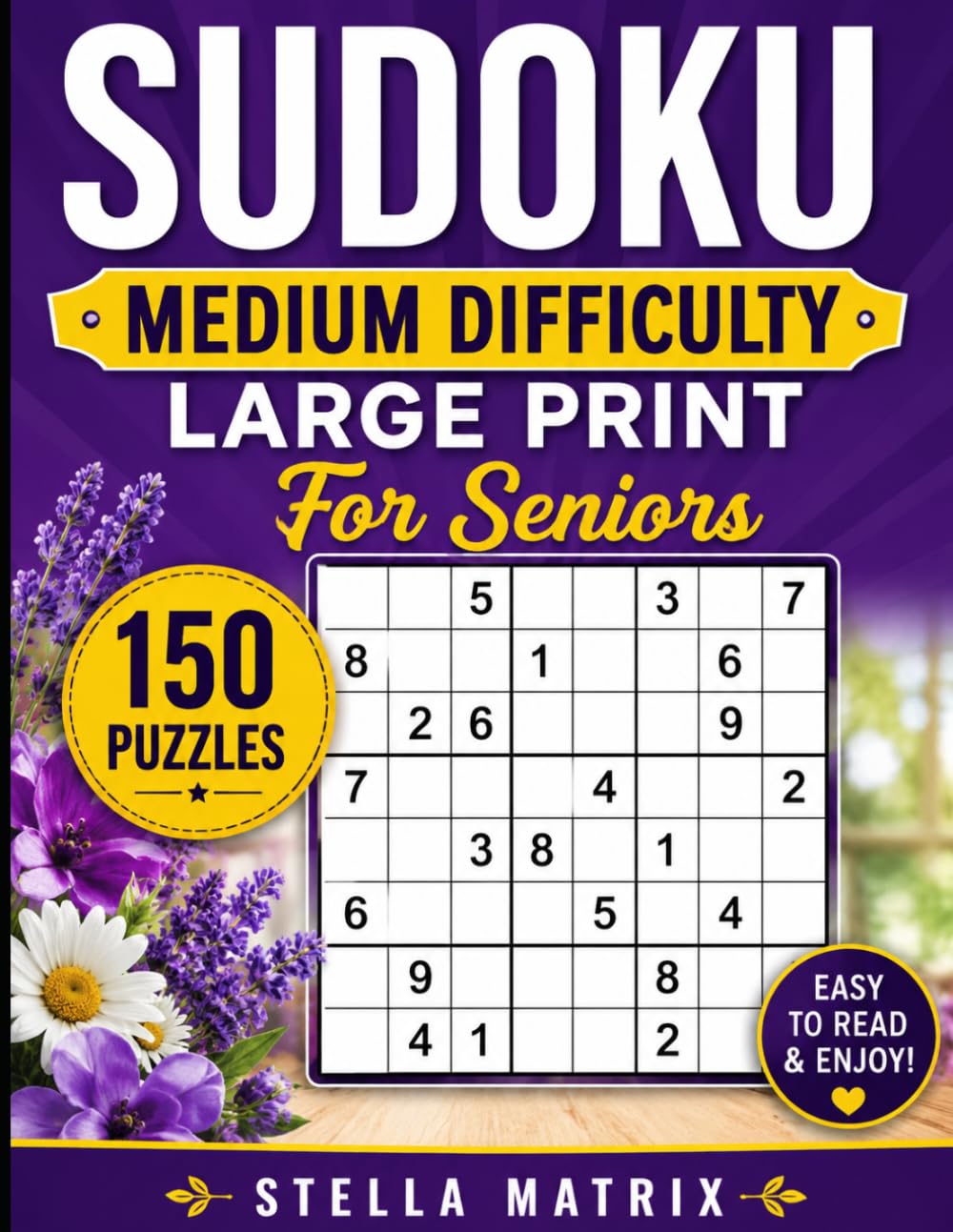 LARGE PRINT SUDOKU FOR SENIORS MEDIUM DIFFICULTY