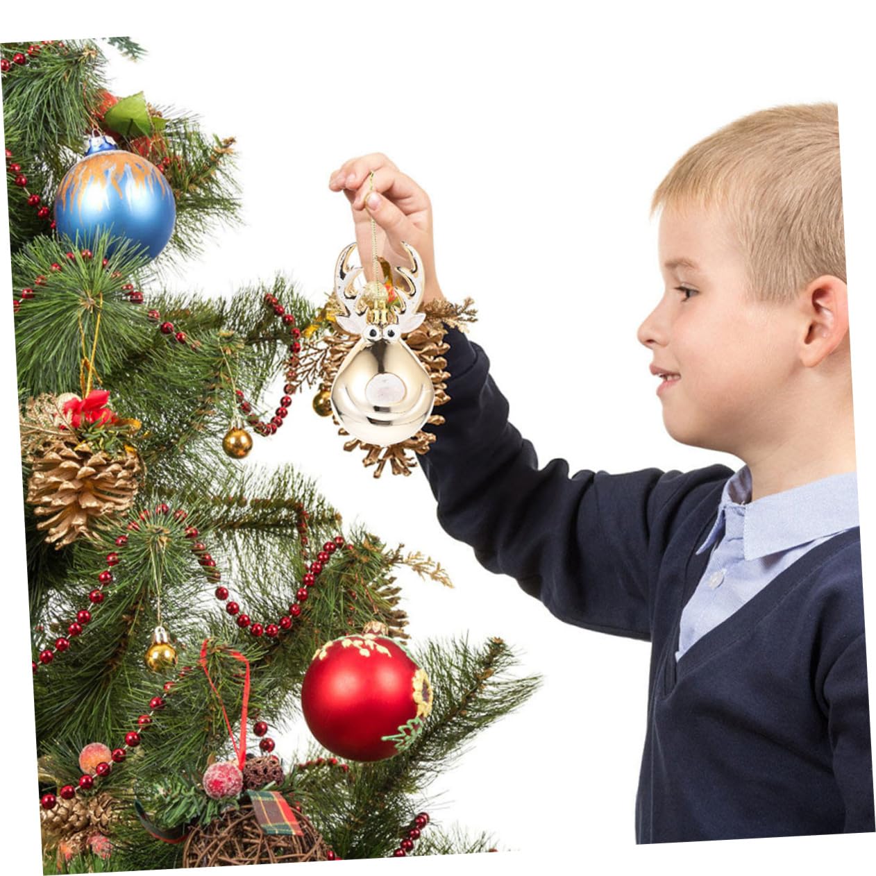 ABOOFAN 12stücke Cartoon Weihnachtsbaum Lustige Kugeln Für Festliche Deko Zufällige Designs Für Weihnachtsfeiern Und Festdekoration
