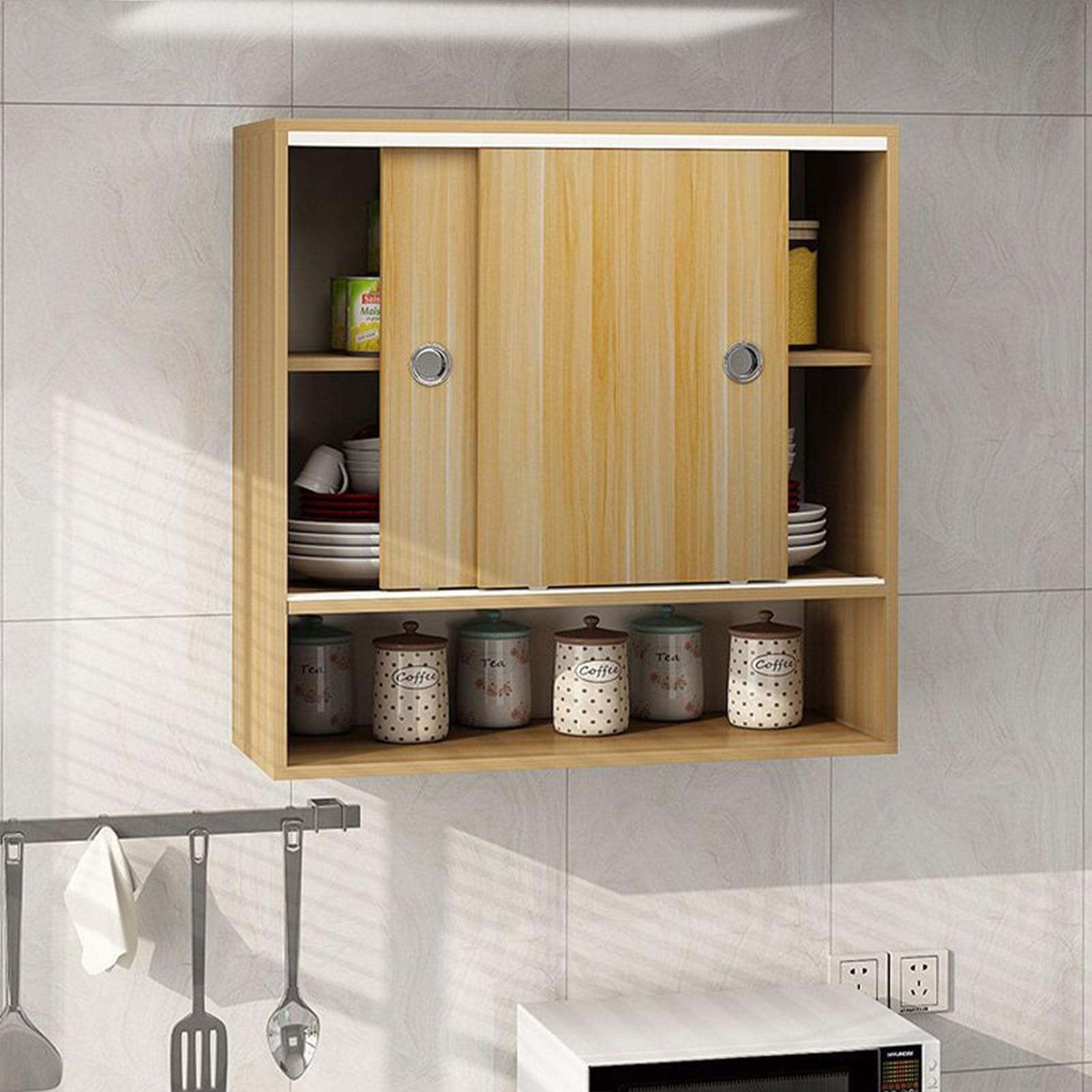 Rustikaler Medizinschrank Mit Scheunentüren – Wandmontiert, Mit Regalen & Handtuchstange, Bauernhausstil