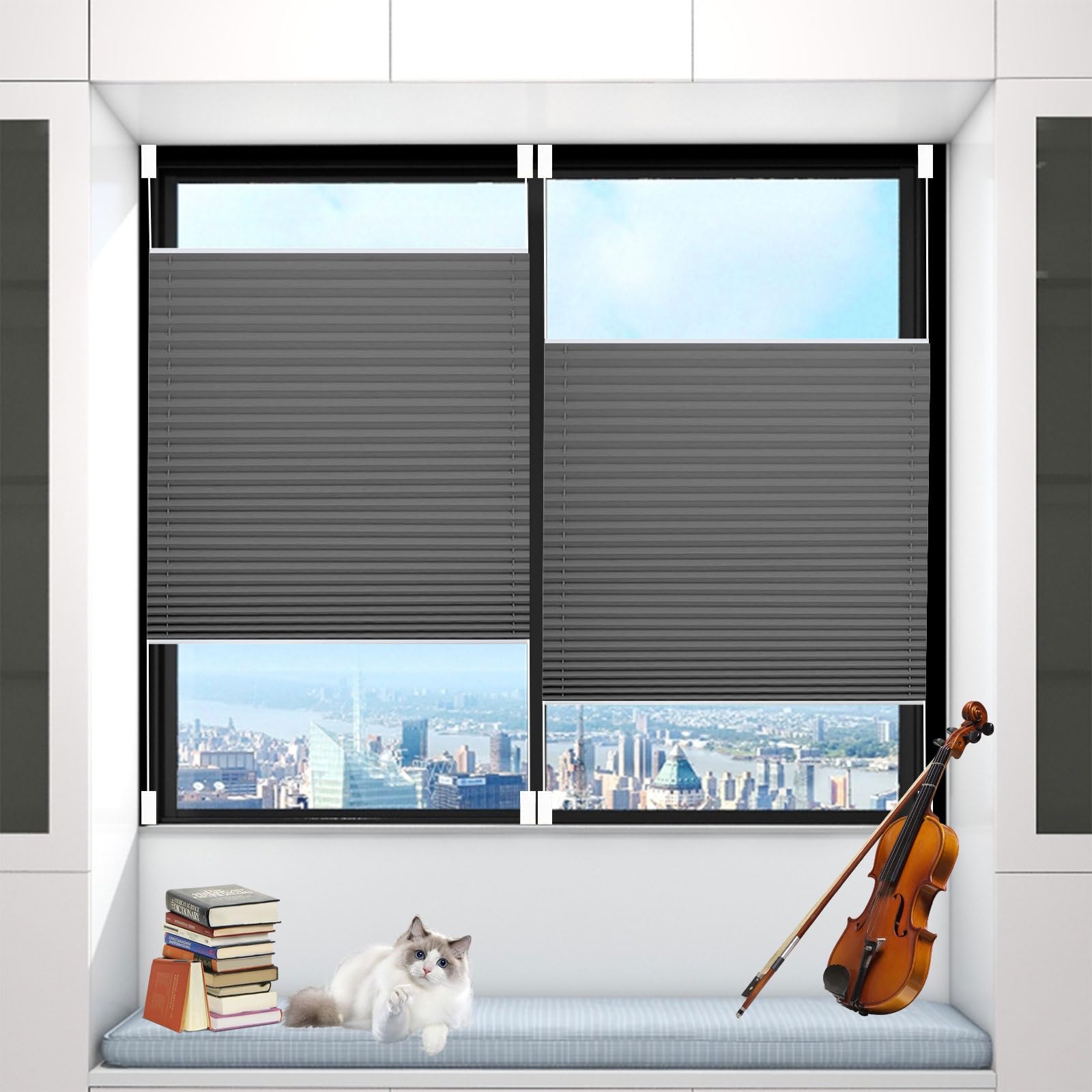 Amazon｜ブラインド オーダーメイド 60 x 60 cm 遮光 断熱 耐水 Uv