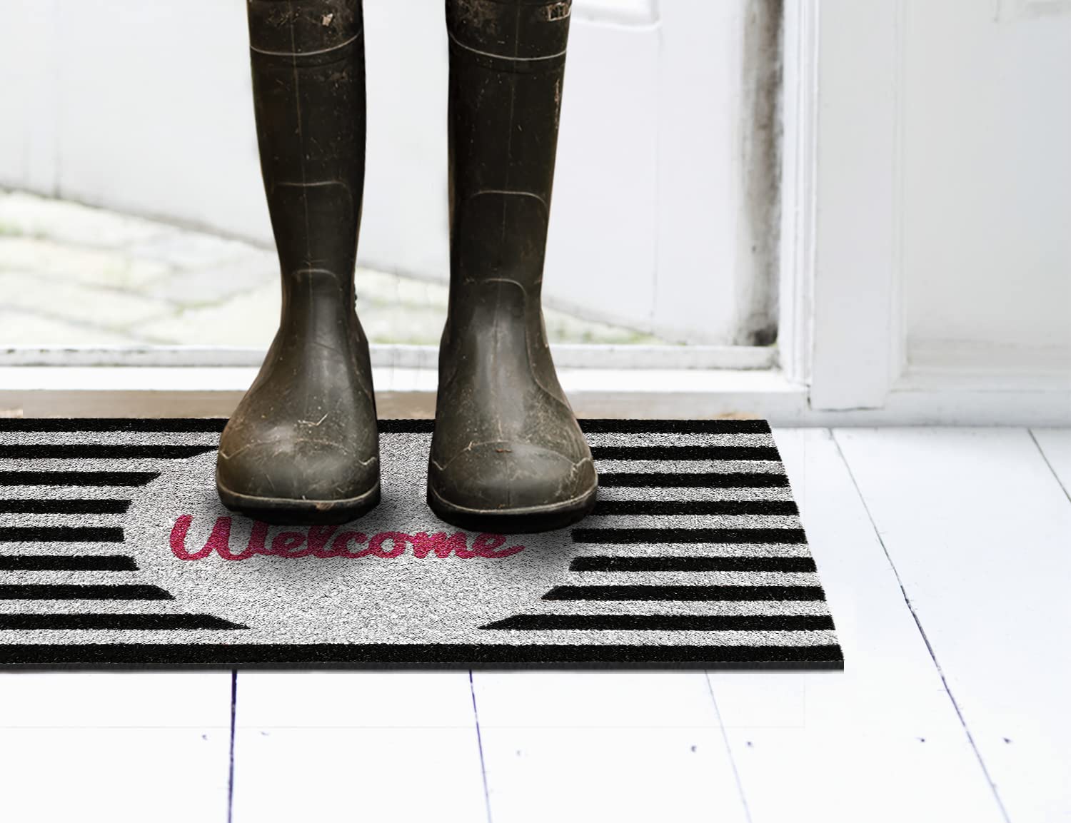 Zerbino In Fibra Di Cocco Banzaii 40x70cm - Retro Antiscivolo, Assorbente, Per Interno/Esterno - Foto 6